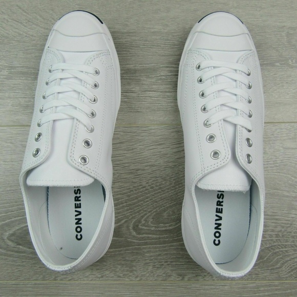 Converse Jack Purcell LEA OX White Leather Casual - Picture 5 of 8